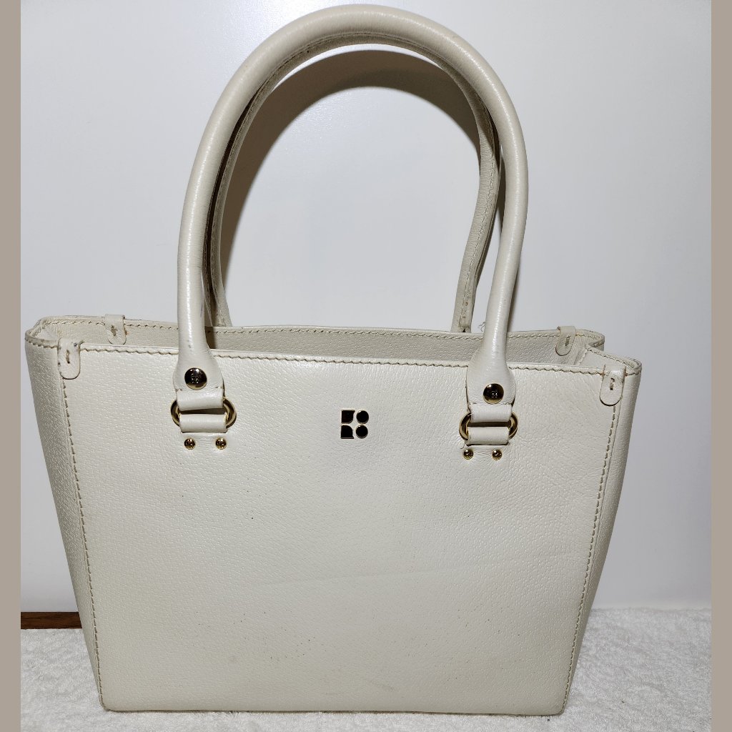 Kate Spade Large Cream Leather Shoulder/Satchel Handbag